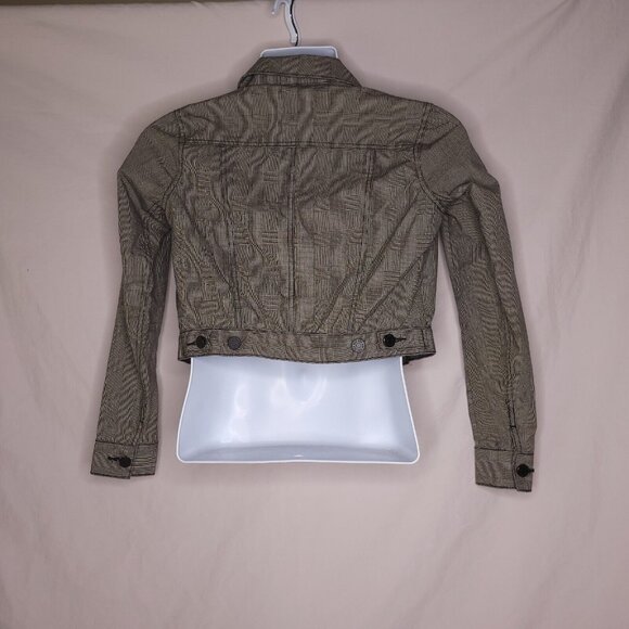 BDG Urban Outfitters Womens Plaid Cropped Jacket Size XS Grunge 90s Style - Picture 4 of 7